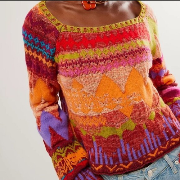 Free People | Lydia Monochrome Pullover | Medium - Picture 3 of 11